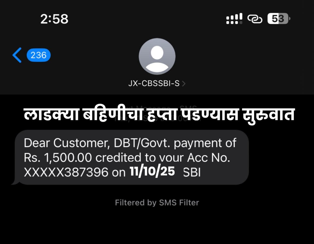 Ladki Bahin Yojana Hapta
